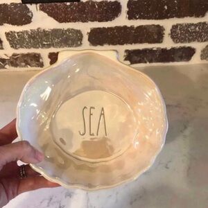 Rae Dunn Cream Ceramic Bowl with 'SEA' Design